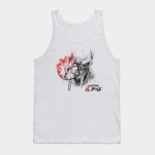 ⏳🎨 Embrace the Ephemeral: A Devilish Grin and a Stopwatch Declare "Your Time is Done" ⏱️🔥 Tank Top